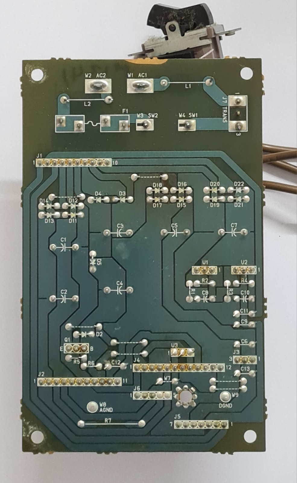 FOSTEX DMT-8VL PCB 8251953-202 POWER SUPPLY PCB AND SWITCH