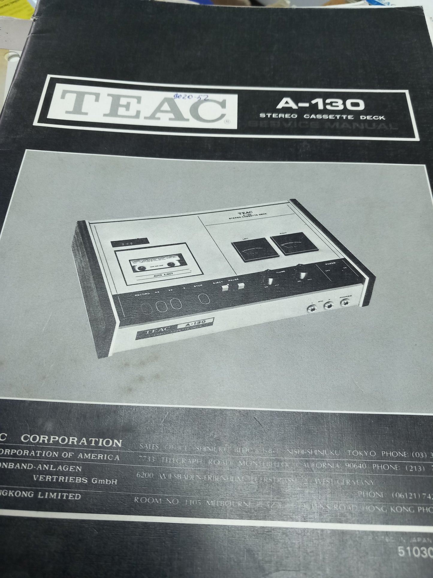 TEAC A-130 SERVICE MANUAL