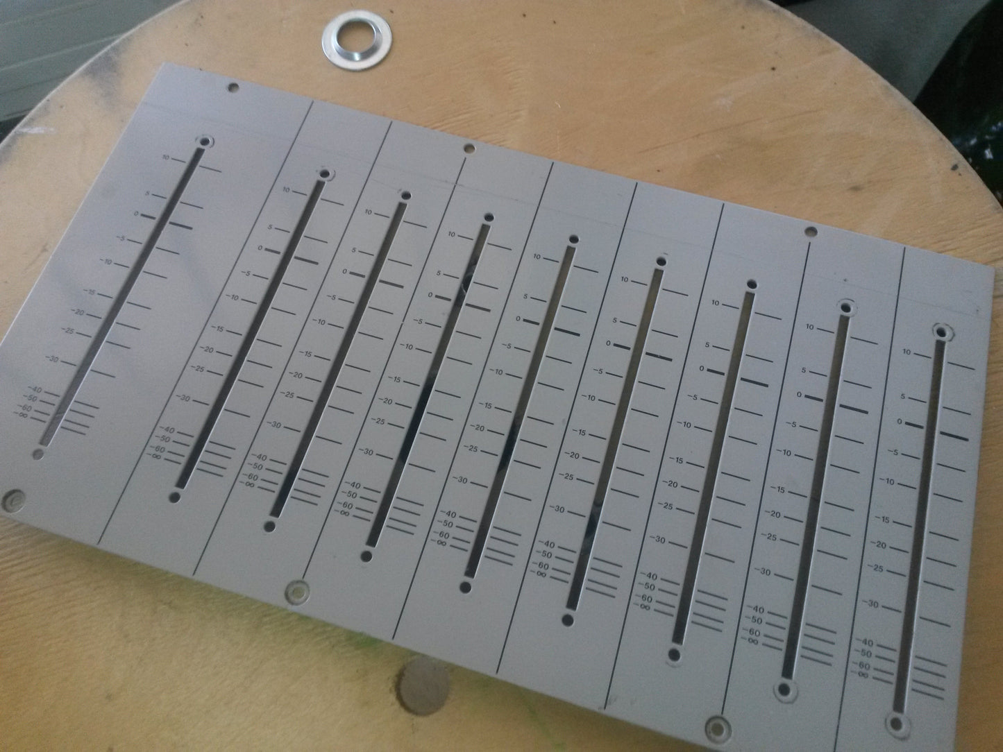 Tascam M-3500 fader metal Panel 9 way