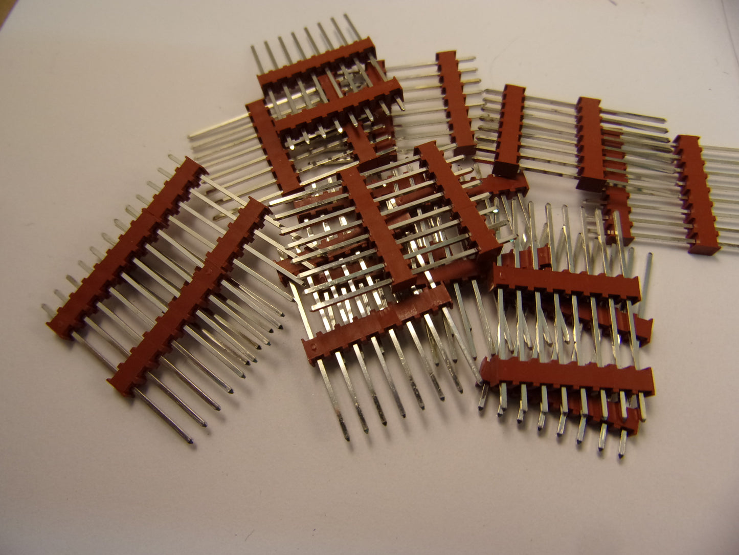 2.54mm 0.1 inch 8 way brown 30mm stacker extender header