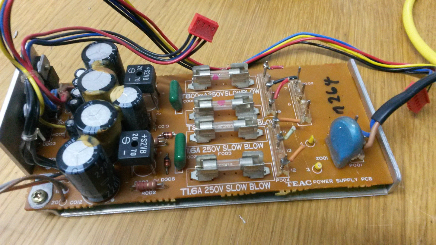 Tascam Teac M-208 M-216 M-1516 power supply board pcb