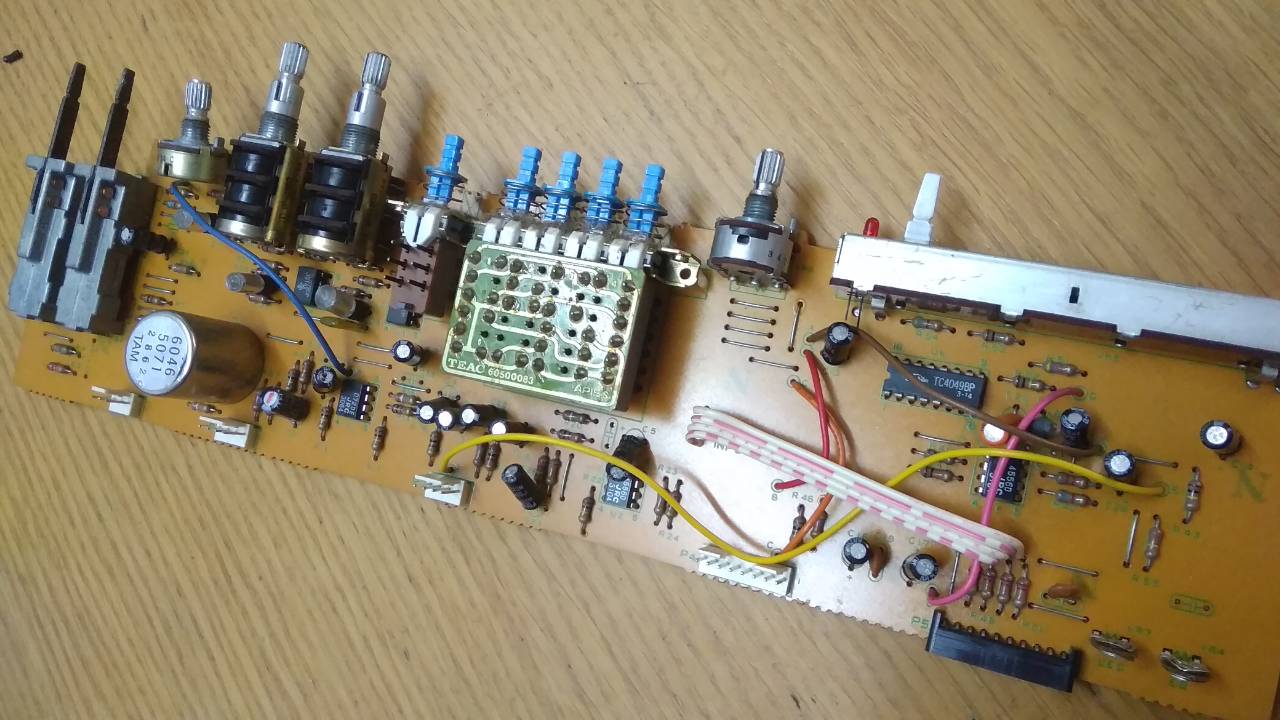 Tascam M-30 mixer channel pcb 5210065703 52100657-03 60465071 Tamura