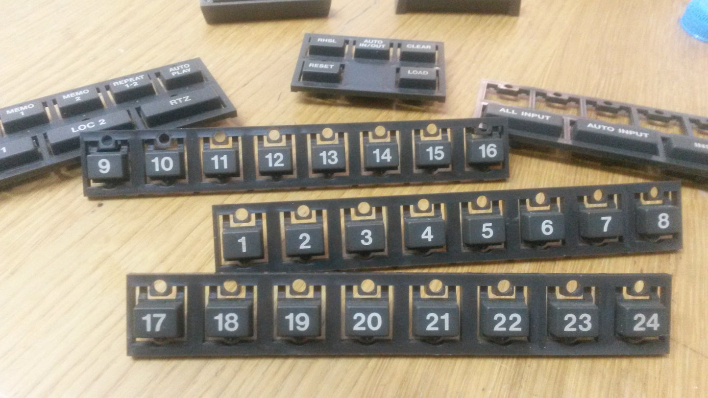 Tascam MSR24 push button blocks in various types
