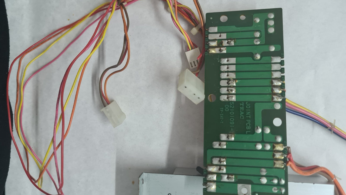 Tascam 48 heatsink with joint  pcb 52101091-00  2 transistors