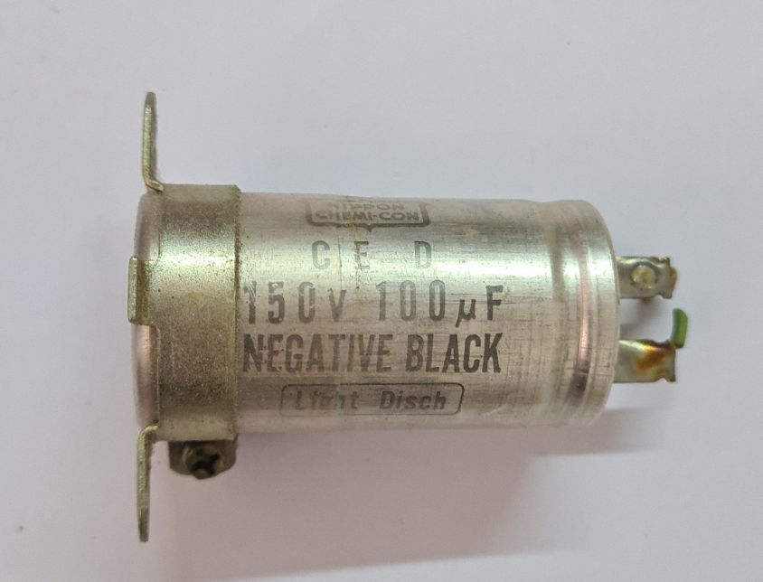 Teac A-4010? A-1500 Old motor capacitor 100uf 150v