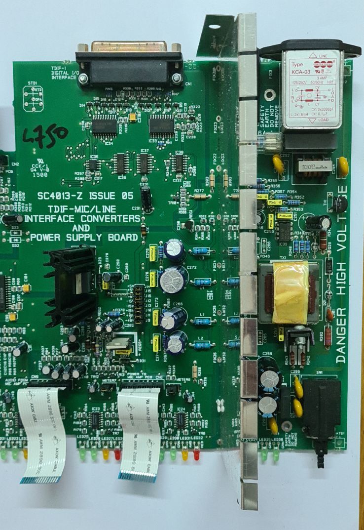 Soundcraft spirit digital mic line interface SC4013-Z ISS 5 MAIN BOARD AND POWER SUPPLY