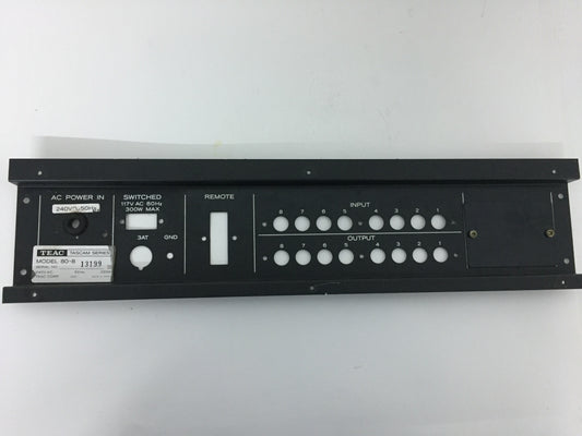 Teac 80-8 unpopulated plain back panel