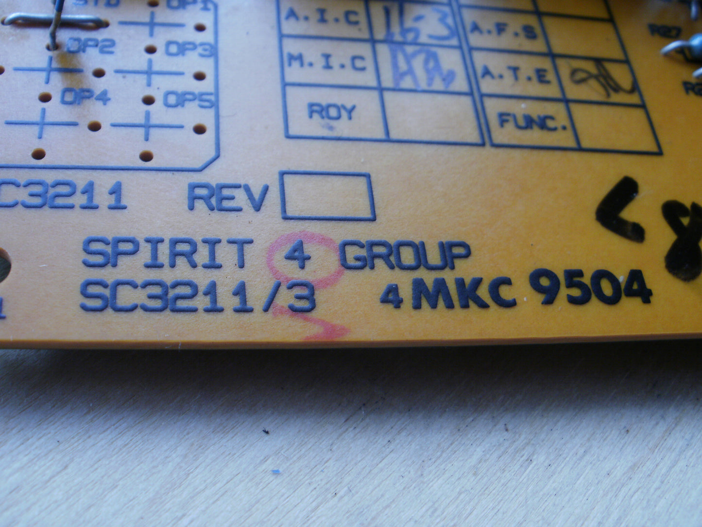 Soundcraft Spirit Live 4 group channel pcb SC3211/3