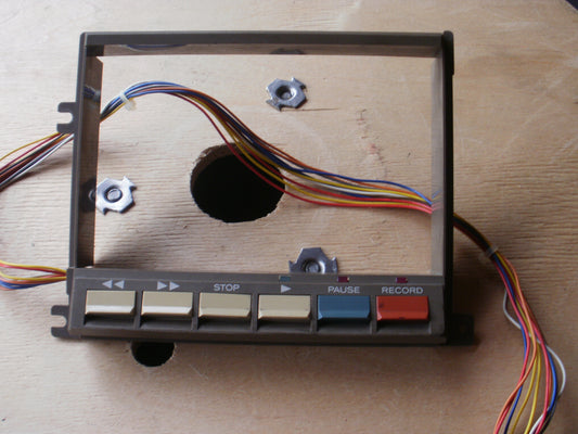 Tascam 133 switch brown front panel frame and pcb-174