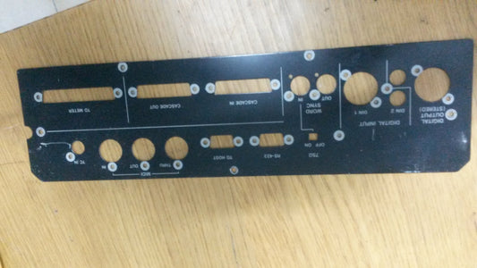TM-D4000 mixer rear panel