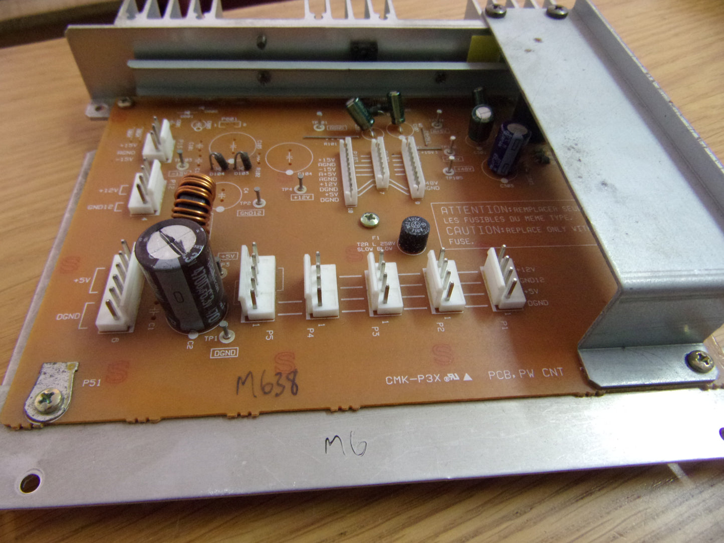 Tascam TM-D8000 PCB PWR CONT