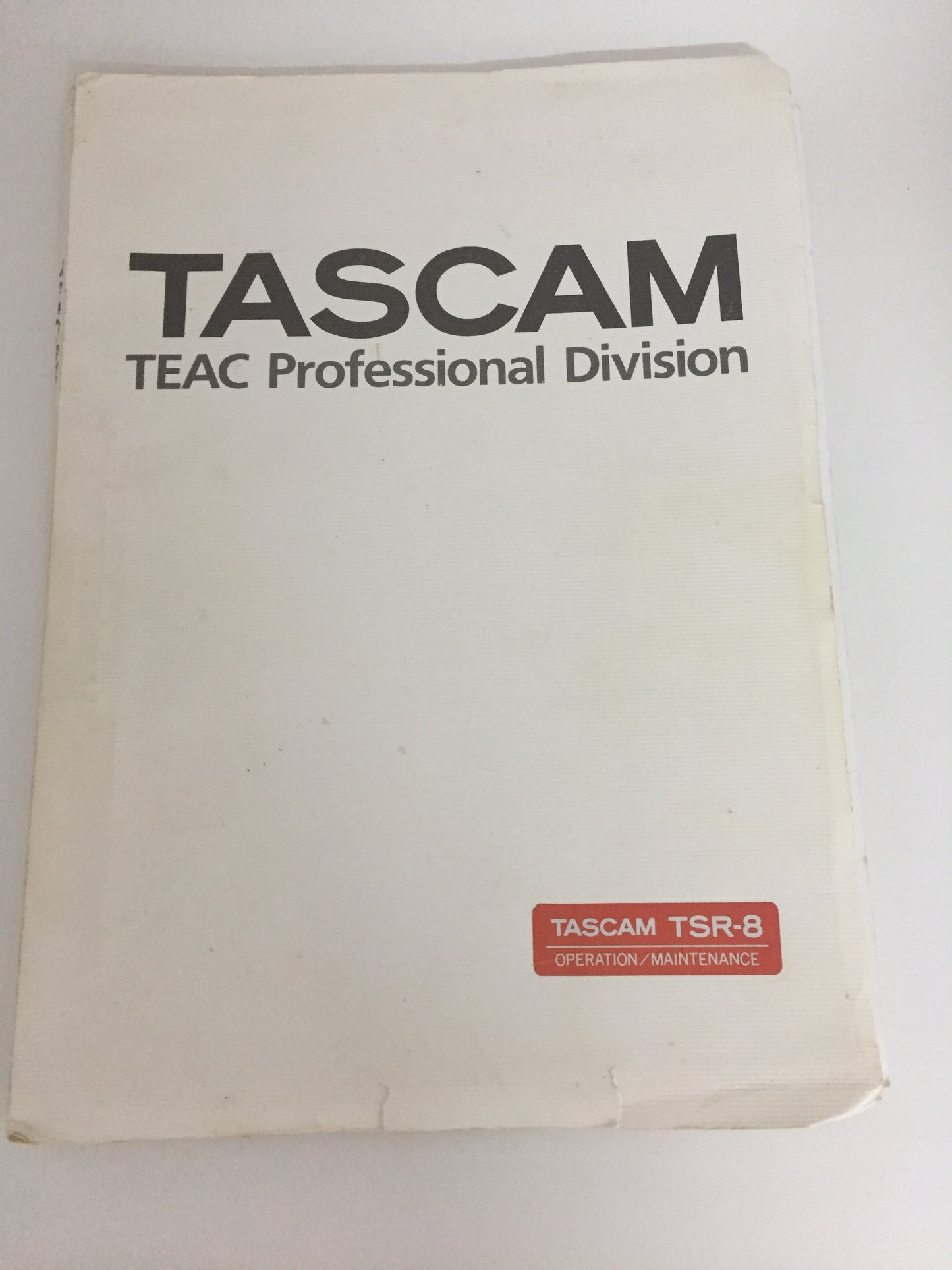 TASCAM TSR-8  Service Manual OPERATION/MAINTENANCE