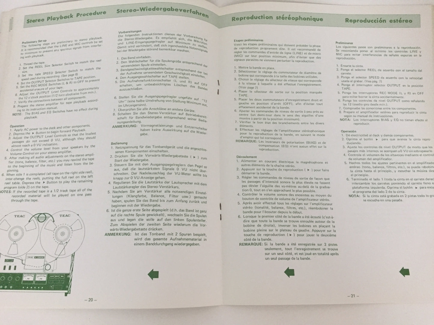 TEAC A-3300SX Stereo Tape Deck Owner's Manual