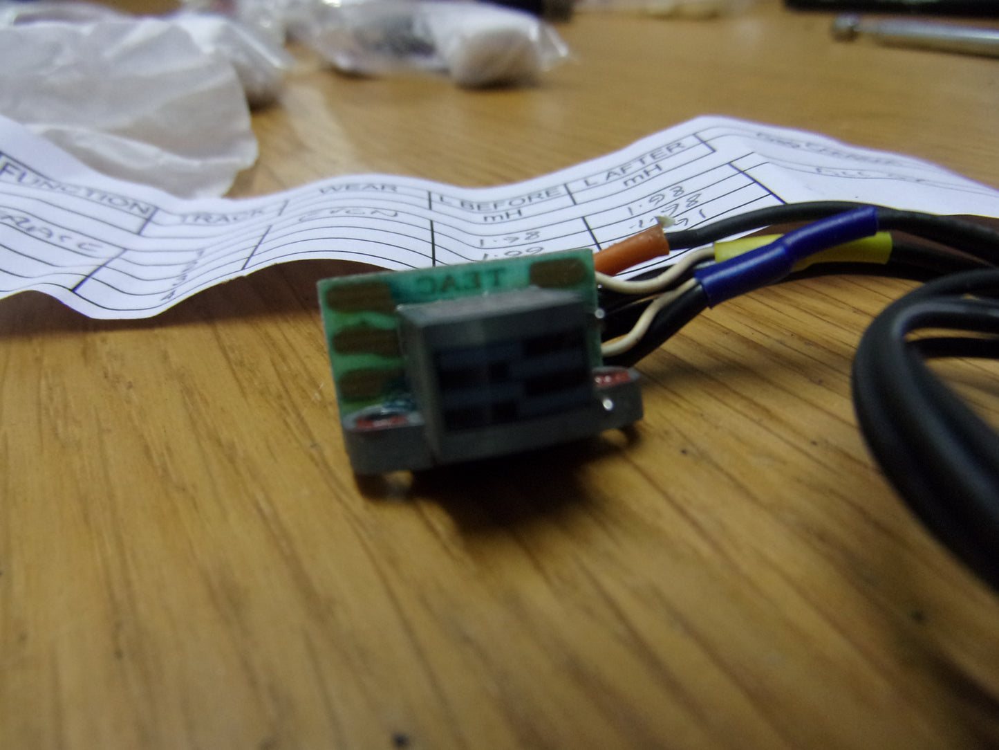Teac 244 246 and others erase head 53786009 all 4 channels White 8 pin  Molex relapped