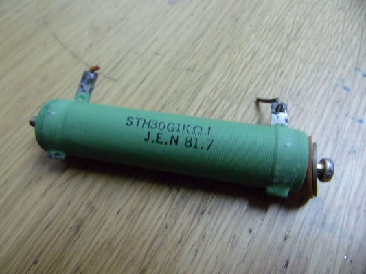 1k ohm 30 watt wirewound resistor rheostat STH30G1K0 22-2 X-3 22-2 x-7